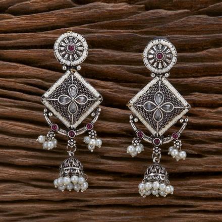 Classic Jhumki With Oxidised Plating