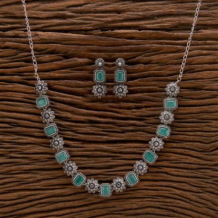 Classic Necklace With Oxidised Plating
