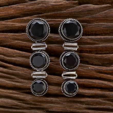 Classic Earring With Oxidised Plating