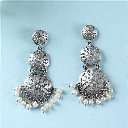 Classic Earring With Oxidised Plating