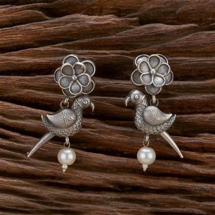 Classic Earring With Oxidised Plating