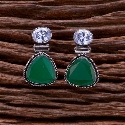 Classic Earring With Oxidised Plating