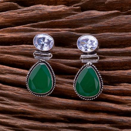 Classic Earring With Oxidised Plating