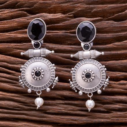 Classic Earring With Oxidised Plating