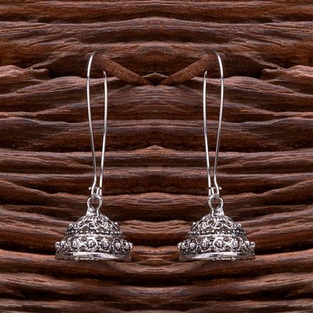 Jhumki With Oxidised Plating