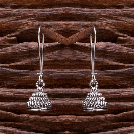 Jhumki With Oxidised Plating