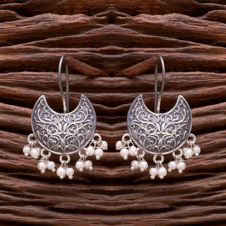 Classic Earring With Oxidised Plating