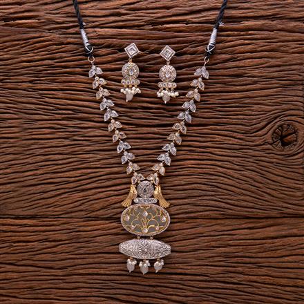 Oxidised Peacock Necklace With 2 Tone Plating