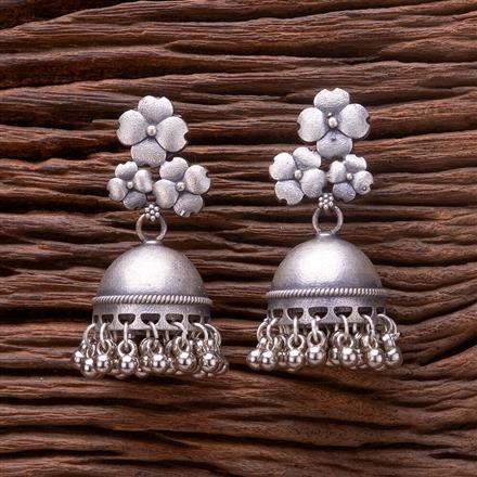 Jhumki With Oxidised Plating