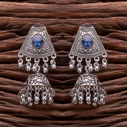 Jhumki With Oxidised Plating