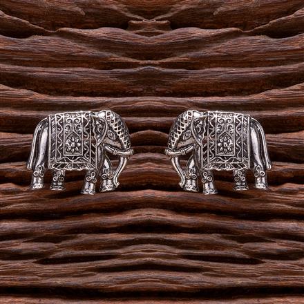 Classic Earring With Oxidised Plating