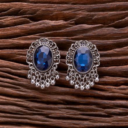 Classic Earring With Oxidised Plating