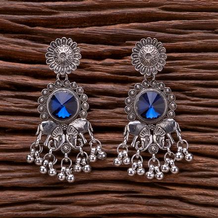 Classic Earring With Oxidised Plating