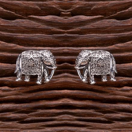 Classic Earring With Oxidised Plating