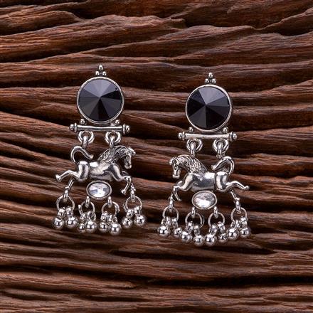 Classic Earring With Oxidised Plating