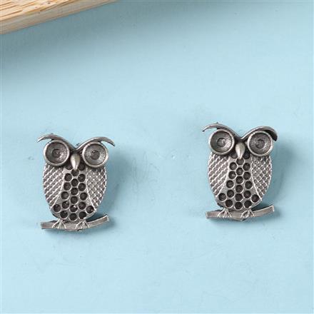 Classic Earring With Oxidised Plating