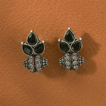 Delicate Earring With Oxidised Plating