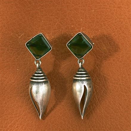 Classic Earring With Oxidised Plating