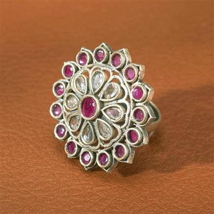 Adjustable Ring With Oxidised Plating