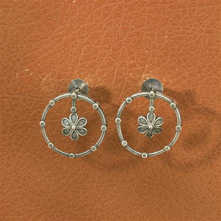 Classic Earring With Oxidised Plating