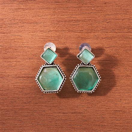 Classic Earring With Oxidised Plating