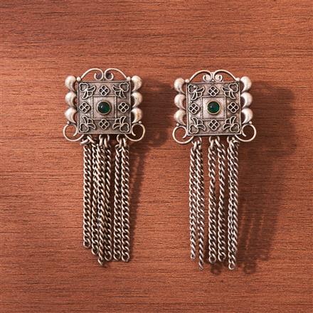 Classic Earring With Oxidised Plating