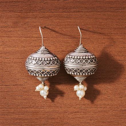 Classic Earring With Oxidised Plating