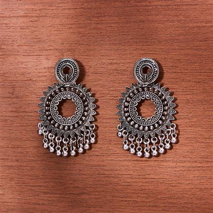 Classic Earring With Oxidised Plating