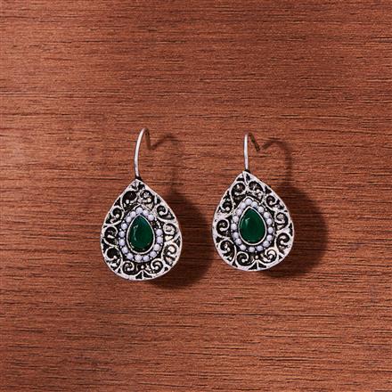 Delicate Earring With Oxidised Plating