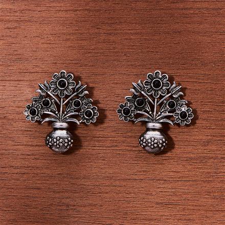 Trendy Earring With Oxidised Plating