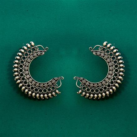 Delicate Earring With Oxidised Plating