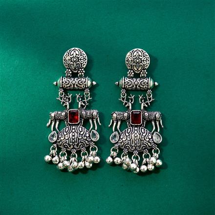 Classic Earring With Oxidised Plating