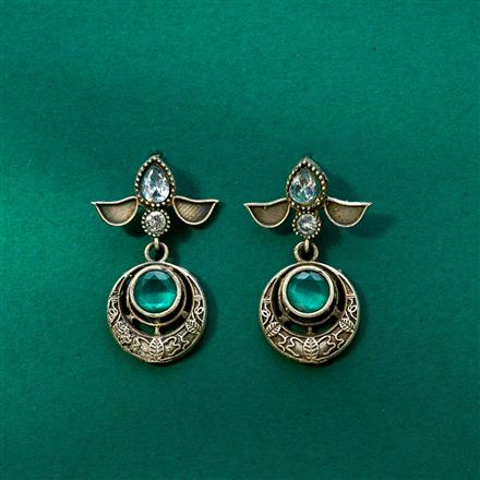 Delicate Earring With Oxidised Plating