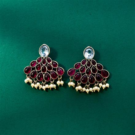 Delicate Earring With Oxidised Plating