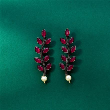 Delicate Earring With Oxidised Plating
