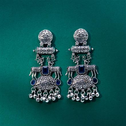 Classic Earring With Oxidised Plating