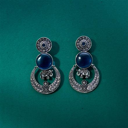 Classic Earring With Oxidised Plating