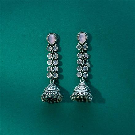 Jhumki With Oxidised Plating