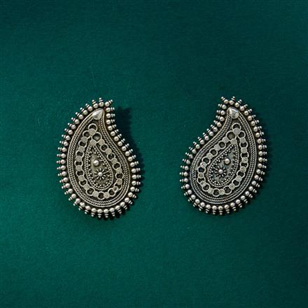 Classic Earring With Oxidised Plating