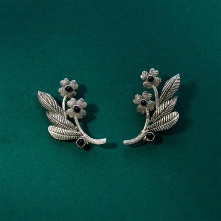 Classic Earring With Oxidised Plating