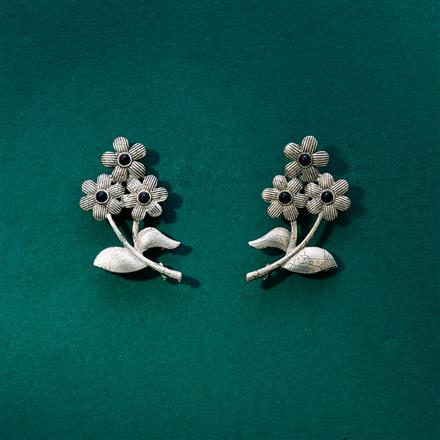 Classic Earring With Oxidised Plating
