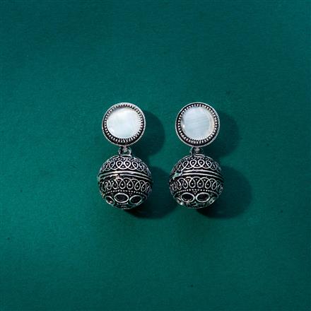 Classic Earring With Oxidised Plating