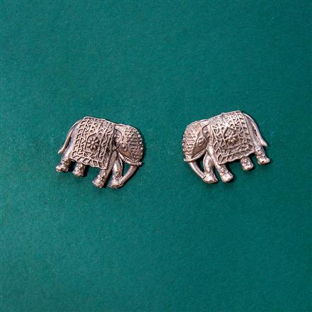 Classic Earring With Oxidised Plating