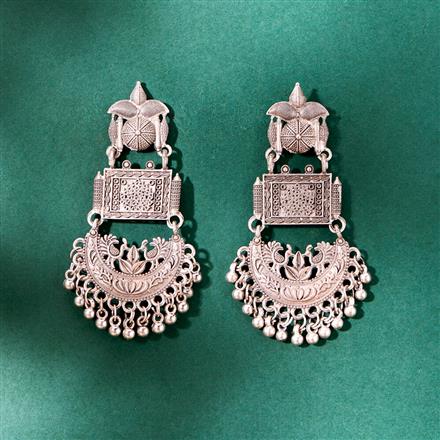 Classic Earring With Oxidised Plating