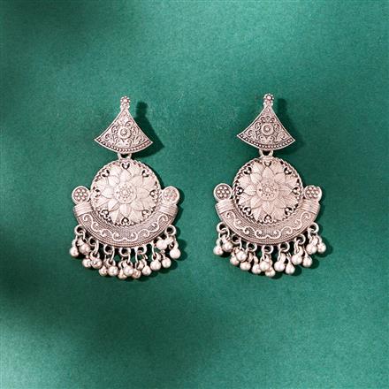 Classic Earring With Oxidised Plating