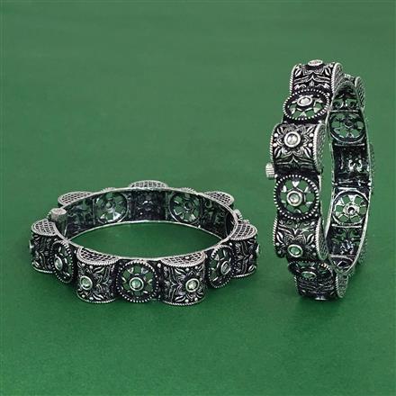 Openable Bangles With Oxidised Plating