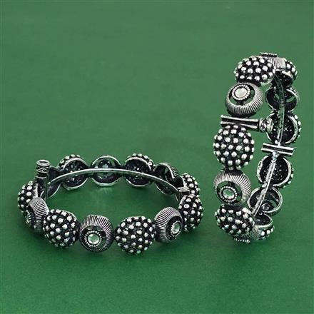 Openable Bangles With Oxidised Plating