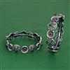 Openable Bangles With Oxidised Plating