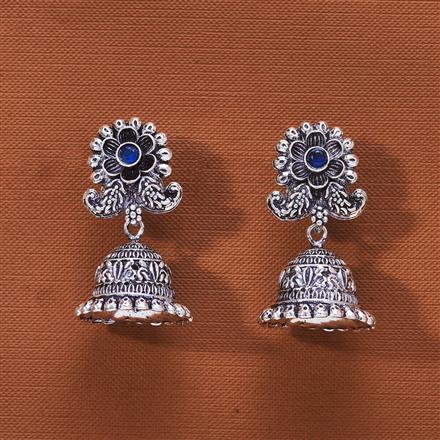 Jhumki With Oxidised Plating