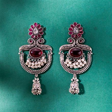 Jhumki With Oxidised Plating